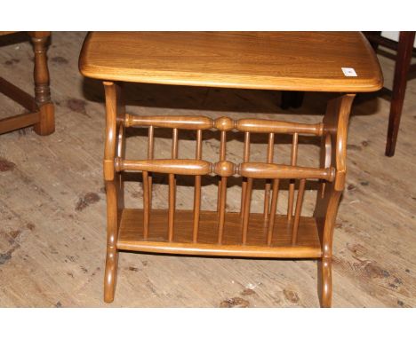 An Ercol magazine rack/side tableCollection Only top measure 55cm x 36cm 