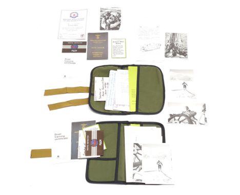 Hasbro Action Man Diary pair, 1000 produced numbered edition (1) 0115, containing letters to wife and son plus training certi