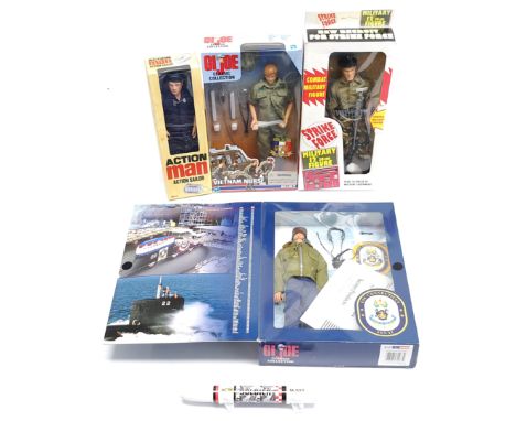 Hasbro/Kenner Anniversary edition group, GI Joe Classic Collection 12" figures - (1) 81483 USS Connecticut Crewman SSN-22; (2