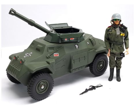 Palitoy Action Man Vintage pair includes (1) loose painted head dressed figure - not checked for completeness, (2) loose 3475