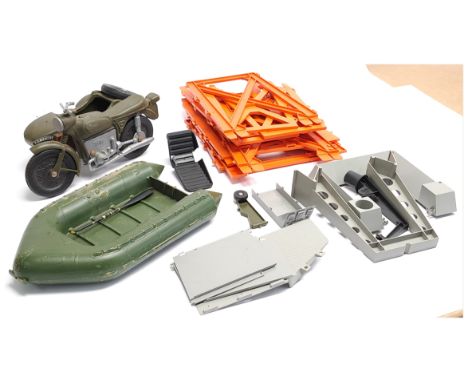 Palitoy/Cherilea Action Man Vintage group of loose/unboxed vehicles/sets including (1) #34725 Training Tower, (2) #34132 Assa