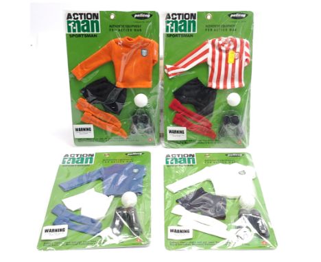 Hasbro/Palitoy Action Man 40th Anniversary (or similar) group, 34806 - 4 x different Sportsman kits - Mint in Near Mint seale