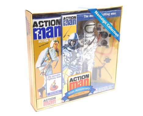 Hasbro/Modellers Loft Action Man 40th Anniversary, AM014 Nostalgic collection comprising Action Man Pilot and Astronaut Equip