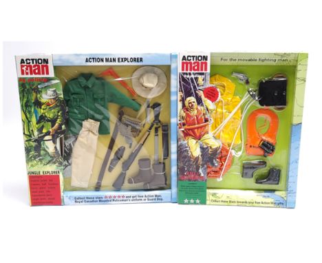 Hasbro/Palitoy Action Man 40th Anniversary, (1) Jungle Explorer Set, (2) R.N.L.I. Sea Rescue Set - Mint in Near Mint sealed p