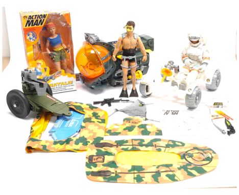 Hasbro modern Action Man group to include (1) Moon Raker &amp; Space Explorer figure and vehicle set; (2) Ocean Mission Subma