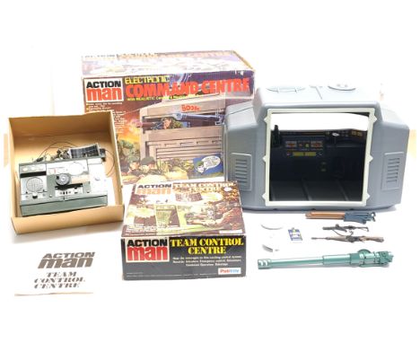 Palitoy Action Man vintage pair (1) #34747 Electronic Command Centre with some small accessories including radar dish, machin