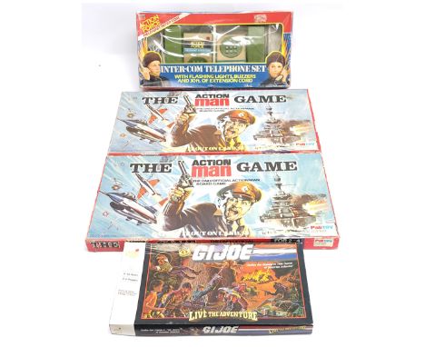 Palitoy/Parker/Great Games vintage Action Man group (1) 2 x The Action Man board game (2) G.I. Joe - Live the Adventure - Cob