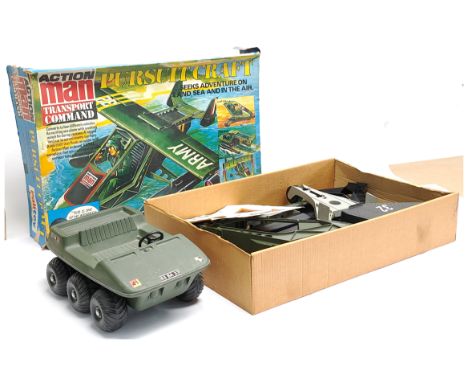 Palitoy Action Man Vintage #34738 Pursuit Craft, appears complete but not checked, includes instructions and additional decal