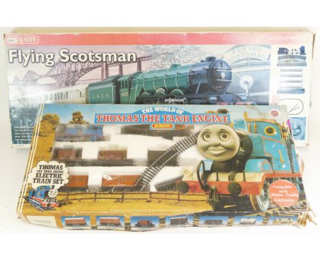 Hornby, OO gauge, Flying Scotsman electric train set with a Hornby, World of Thomas the Tank Engine electric train set (2) 