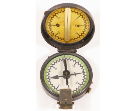 Boer War, a Major Legh's Patent Luminous compass, by Lawrence &amp; Mayo, c. 1899. 