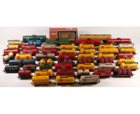 Hornby &amp; Lima, OO gauge, a collection of over 50 mixed freight carriage wagons 