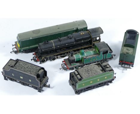 Lima &amp; Mainline, OO gauge, collection of 3 locomotives with tenders, to include LNER 581, LMS 5530 &amp; D8163 (3) 