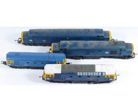 Hornby &amp; Lima, OO gauge, collection of 4 National Rail locomotives, unboxed to include models 33056, D6524, 40063 and 370