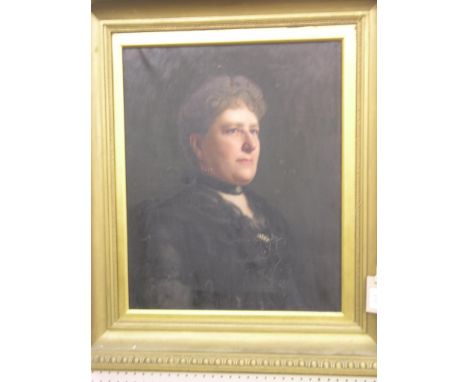 C. M. Parrott - Victorian oil on canvas, portrait bust of a lady, signed, 22 x 18in., bold moulded gilt frame 