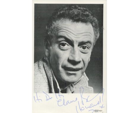 Actor Barry Howard signed 6 x 4 inch b/w portrait photo. Good condition. All autographs come with a Certificate of Authentici