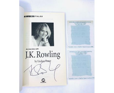 Rowling, J. K. Telling Tales, An Interview with J. K. Rowling, by Lindsey Fraser, London: Mammoth, 2000, paperback, signed by