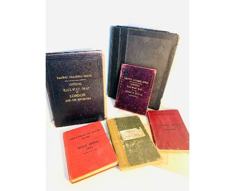 Railway. Mixed collection of maps &amp; books, comprising: Official Railway Map of London and its Environs, London: The Railw
