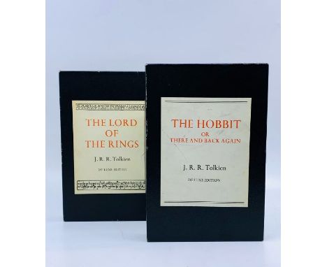 Tolkien, J. R. R. The Hobbit, deluxe edition, London: George Allen &amp; Unwin, 1979, publisher's gilt decorated cloth, very 
