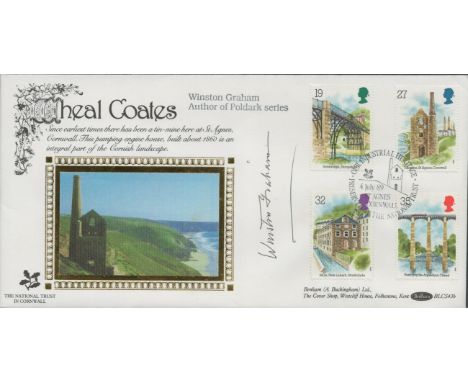 Winston Graham signed Our Industrial Heritage FDC. 4/7/89 Cornwall postmark. Good condition. All autographs are genuine hand 