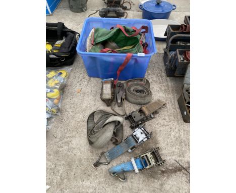 A QUANTITY OF RATCHET STRAPS