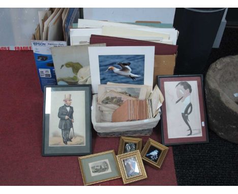 Ceramic Tiles, prints, etc:- Two Boxes.
