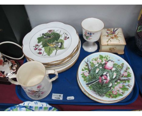 Four Royal Worcester 'The Four Seasons of the English Countryside; Collectors Plates, twelve Royal Worcester bird plates (var