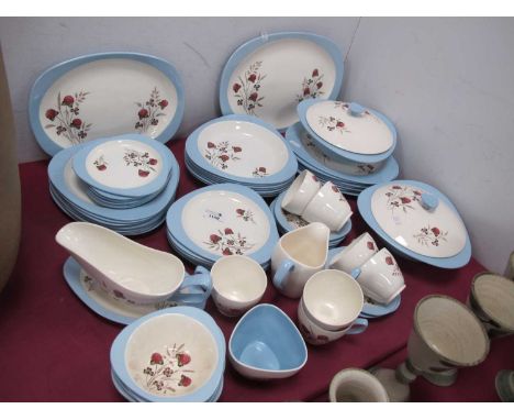 Copeland Spode 'Summer Days' dinner service of Sixty Four pieces including two tureens.