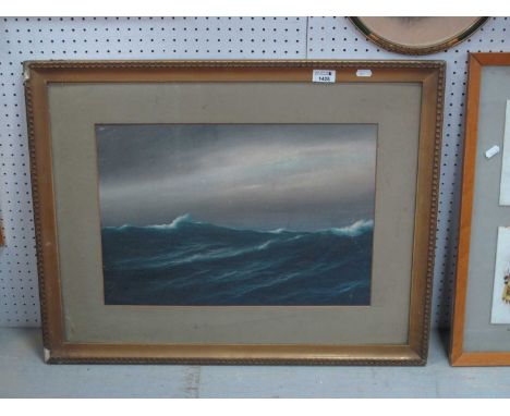 C. Kenzler, Choppy Seascape, gouache, signed and dated '09 34 x 49.5cm.