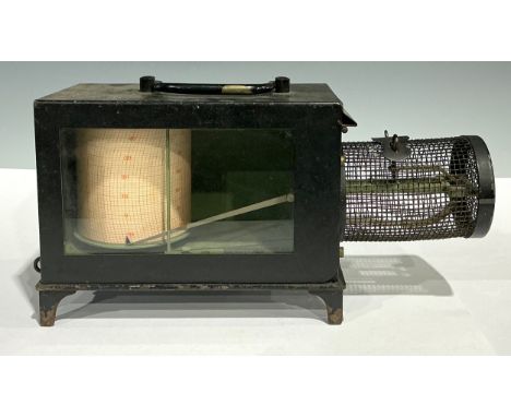 Scientific Instruments - a French thermomograph,  Thermometre Enregistreur, by Jules Richard, Paris