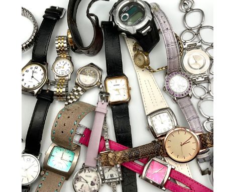 A Selection of Ladies and Gents Watches;to include a Swatch AG 2006 watch, a Pierre Cardin gold tone quartz watch boxed, a Lo