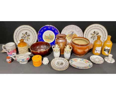 Ceramics - Brampton Salt glazed vase, Pearson's bowl etc,  Coalport City of London cup,, Royal Worcester table ware etc qty