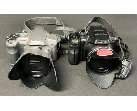 Cameras - a Panasonic Lumix FZ45 digital camera, with Leica lens, 24 x optical zoom, charger, software, instruction, soft cas
