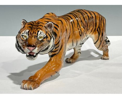 A Royal Doulton model, of a prowling tiger, HN2646, 33.5cm long