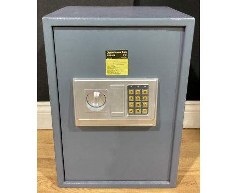A contemporary digital home safe, with keys, model number S-50EA (II), 50cm x 35cm x 31cm