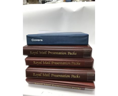 Five albums of first day covers.