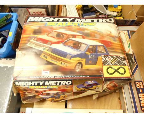 A Scalextric Mighty Metro boxed racing set