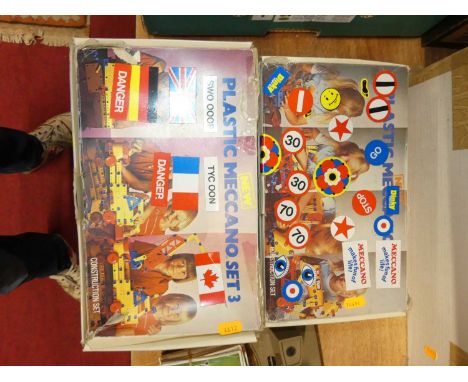 Two boxed Meccano plastic gift sets