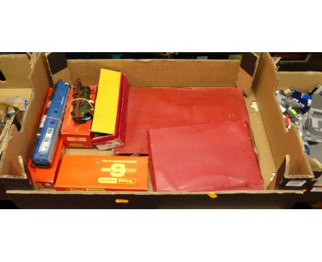 Two Bachmann Collectors' Club storage boxes containing a quantity of 00 gauge wagons and rolling stock, together with one tra