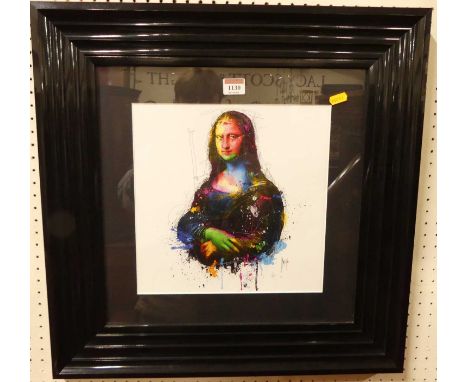 After Patrice Murciano - Davinci Pop Mona Lisa, heightened print, 28x28cm