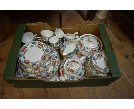 A Booths 'Floradora' pattern tea and dinner service.&nbsp;(55 pieces including lids) 