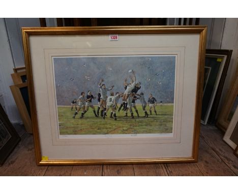 Craig Campbell,&nbsp;1992 England v Scotland Rugby International, signed and numbered, additionally signed by Will Carling an