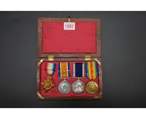 Medals:&nbsp;a World War I group of four, to PO15674 Cpl G T Norman, Royal Marine Light Infantry, comprising: 1914-15 Star; W