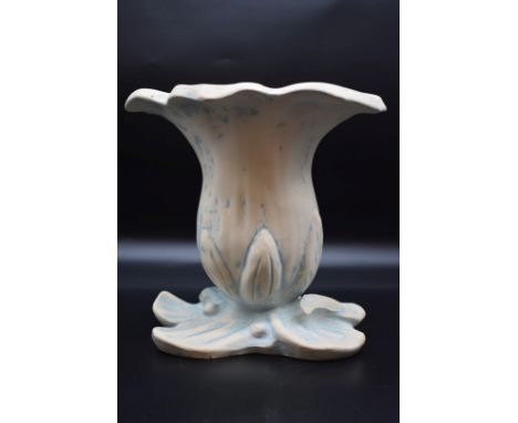 A Constance Spry unglazed Foxglove vase, by Fulham Pottery, impressed marks,&nbsp;27cm high, (chips). Provenance: from the co