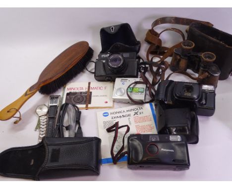 MINOLTA I-MATIC F VINTAGE CAMERA, Karl Zeiss vintage field glasses plus miscellaneous and similar items