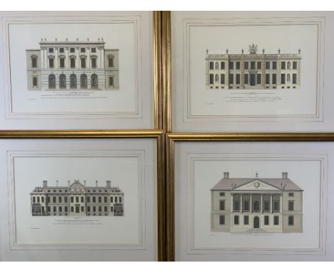 CAMPBELL DELIN architectural type prints (4) to include 'Marlborough Houlfe' St James Park, 33 x 46.5cms and three others