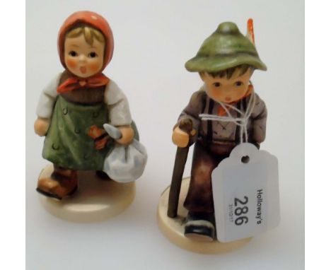 Two Goebel figures, Grandpa's Boy and Grandma's Girl