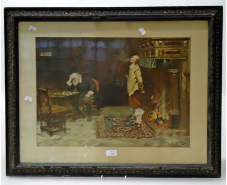 A colour lithograph after G Hindley