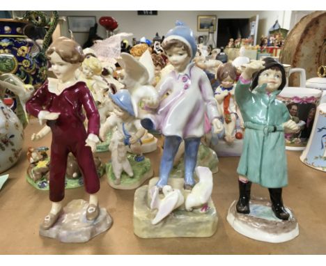 A Collection of 14 Royal Worcester figures