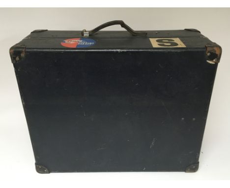 A vintage trunk.