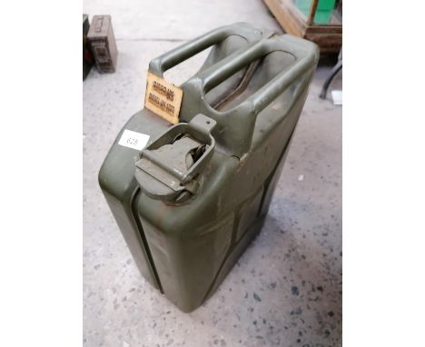 A BRITISH ARMY 1993 DATED DIESEL JERRY CAN 
